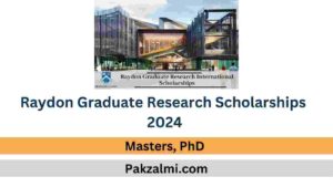 Raydon Graduate Research Scholarships 2024